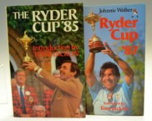Ryder Cup Books (2) - both signed by Ken Brown Ryder Cup player to incl 