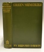 Darwin, Bernard - 'Green Memories' 1st ed 1928 bound in green and gilt cloth, with some minor