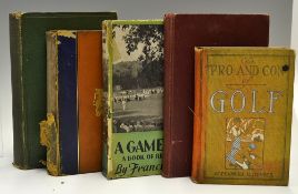 Various Golf Books from 1890 onwards (5) to incl 
