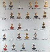 Rugby League Pin Badges: A collection of modern Subbuteo style enamel and gilt badges with twin