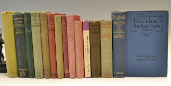 13 Early Rugby Books to incl , Rev. F Marshall and Leonard R Tosswill - 