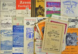 Collection of assorted 1950's football programmes to include 1949/50 Grimsby Town v Bradford P.A.,