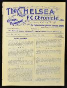 1909 Chelsea v Maidstone football programme South Eastern League date 9 January, Ex-bound volume,