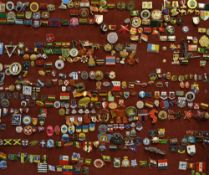 Assorted Rugby Pin Badge Selection content includes South Africa badges, Middle East, Jamaica,