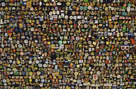 Quantity of Assorted Rugby Pin Badges contents is broad, France and French related badges, many