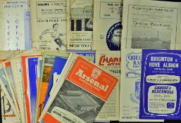1950s Assorted selection of football programmes content includes fixtures such as 1950/1 Charlton