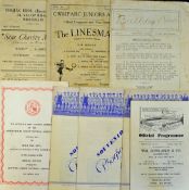 Selection of Welsh football programmes to include 1963/64 Bangor City v AC Napoli (ECWC), 1963/64