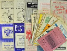 Collection of Bradford City away football programmes 1956 to 1961 many varied fixtures, worth an