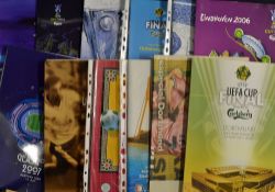 1998-2010 UEFA Cup Final football programmes includes 13 official issues 1 Alaves issue v Liverpool,