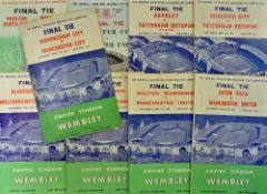 Collection of FA Cup Final football programmes 1956 onwards including 1956 through to 1964,