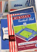 Assorted Football Programmes: Large amount of programmes 1950s teams include Burnley, Manchester