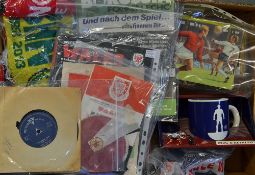 Selection of Football Miscellany to include 1986/7 Borussia Munchengladbach v Rangers UEFA Cup