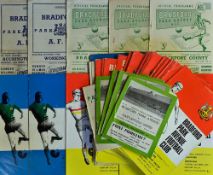 Collection of Bradford Park Avenue home football programmes from 1955/56 to 1969/70 most are late