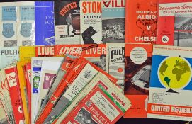 1960s onwards football programme selection a good mixture included 1960/1 Fulham v Tottenham