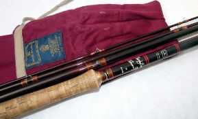 ROD: Hardy Sovereign Salmon Fly Rod, 15'- 4 pce, burgundy carbon, 24