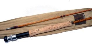 ROD: Hardy The Perfection Palakona 9' 2 piece trout fly rod, No. H39317C, burgundy close whipped,