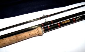 ROD: Hardy Graphite salmon fly rod, 16' 3 piece, line rate 11, grey blank, whipped black, tipped