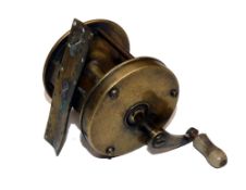 REEL: Early Victorian brass multiplying winch, 2