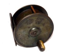 REEL: Hardy Birmingham plate wind reel, 3