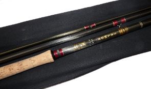 ROD: Bruce & Walker The Salmon 16' 3 piece carbon fly rod, line rate 9/12, burgundy whipped guides