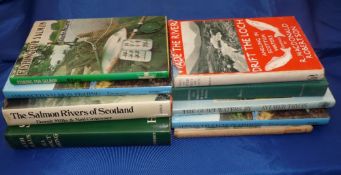 Collection of 9 mainly salmon game fishing books - Falkus, H - 