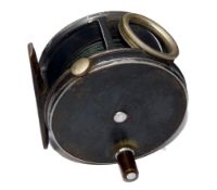 REEL: Hardy Perfect wide drum alloy salmon fly reel, 3.75