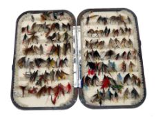 ACCESSORY: Hardy Neroda ox blood fly box, 6.25