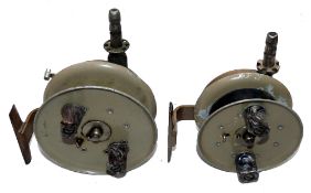 REELS: (2) Pair of Grice & Young Surf casting reels, a scarce Orlando Minor 3.75