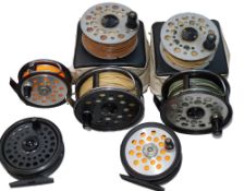 REELS & SPOOLS: (7) Pair of JW Young Beaudex 4