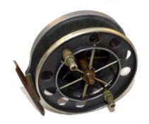 REEL: Rare C Farlow & Co Aerial alloy reel, 4
