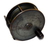 REEL: Hardy Birmingham plate wind reel, 4.25