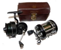 REELS: (2) Abu Ambassadeur 6000C multiplier reel, 3 screw black grooved end plates, single black