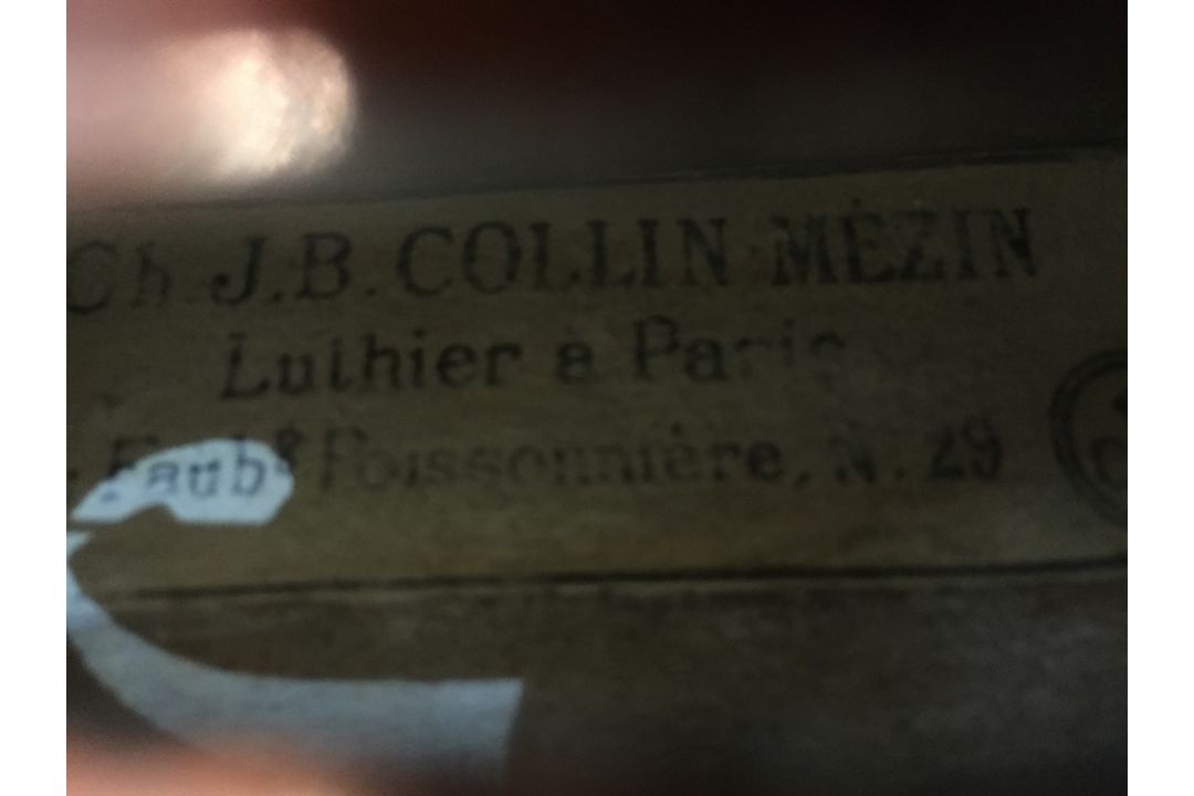 A 19th/20th century violin Bearing label for Ch. J.B. - Image 11 of 14