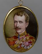 CONTINENTAL SCHOOL (19th century) Portrait of General Tarr, died 1845, aged 79 Enamels on copper,