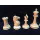 A late 19th/early 20th century carved and red stained Staunton pattern chess set In mahogany box. - Image 4 of 25