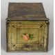 A Victorian decorated metal wall safe The fall front worked with a floral spray. 24.5 cm deep. - Image 1 of 5
