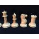 A late 19th/early 20th century carved and red stained Staunton pattern chess set In mahogany box. - Image 3 of 25
