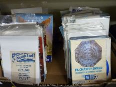 Football programmes Ramsgate Athletic, Bury, Tottenham Hotspur, Preston North End, Sunderland,