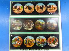 A collection of Magic Lantern slides to include story slides of 'Cinderella',