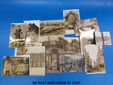 A collection of Bristol postcards including whale beached at Pill, wreck of the 'Gipsy' in the Avon,