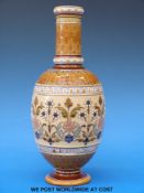 A Mettlach pottery pedestal vase (28cm tall)