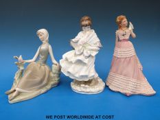 Three ceramic figurines, Lladro,