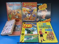 A collection of children's annuals to include 'TV Century 21', Dr Who ,The Chick's Own Annual 1942,