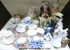 A quantity of decorative ceramics including Royal Grafton tea service, fairings.