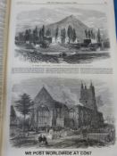 Two volumes of Illustrated London News 1869 and 1867