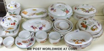 A collection of Royal Worcester Evesham Gold dinner and tea ware