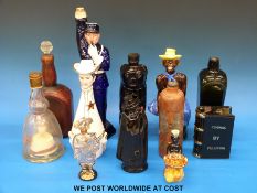A collection of breweriana including ballerina in a whisky bottle,