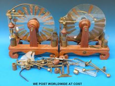 Two models of a whimhurst machine on wooden bases,