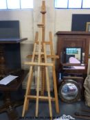 Two artist's easels