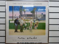 A reproduction Tate Gallery poster 